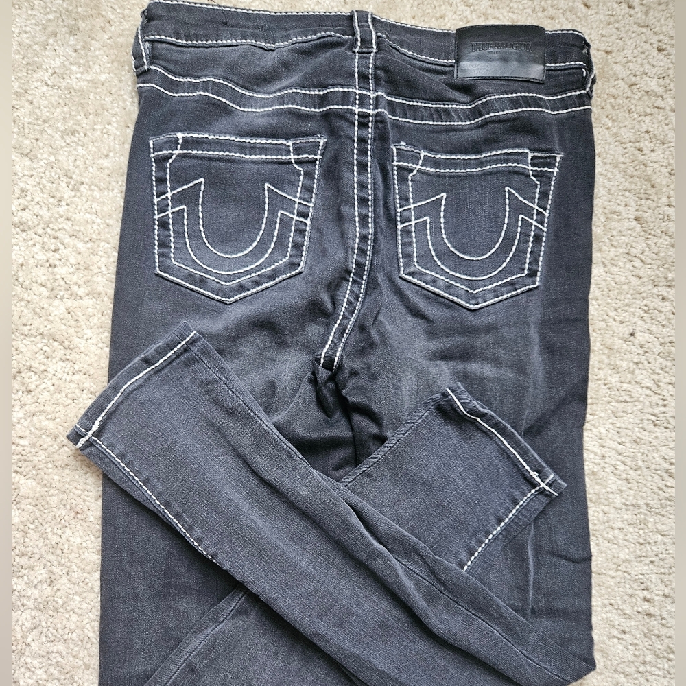 🖤 Black True Religion Halle High Rise Super Skinny Jeans | No Rips 🖤